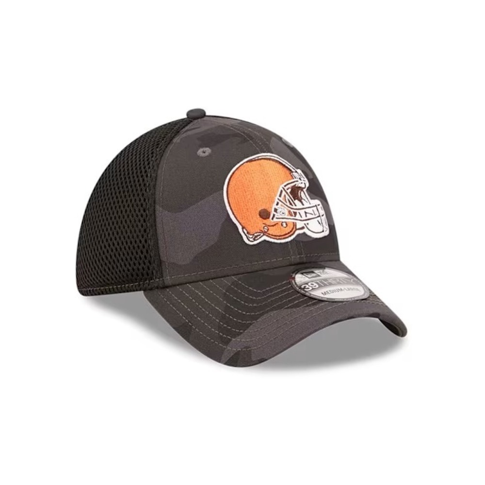 New Era® (MEDIUM/LARGE) NFL Cleveland Browns 39THIRTY™ Flex‎ Hat in Black Camo